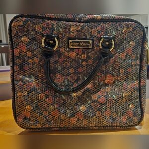 Betsey Johnson sequin laptop bag